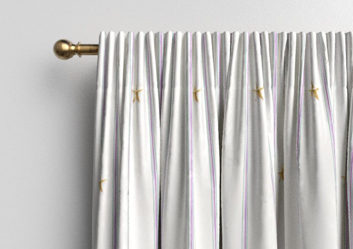Merrily, Merry Stripy Violet - Made to Measure Curtains - Image 9